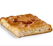 Пирог с курицей и свежей капустой