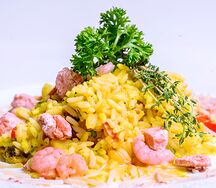 Паэлья с морепродуктами