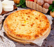 Пирог с сыром и зеленью