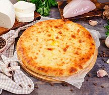 Пирог с курицей и грибами