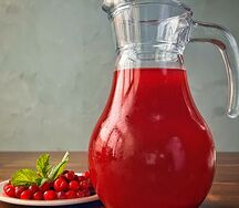 Морс клюквенный
