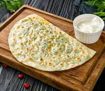 Кутабы с картофелем и зеленью