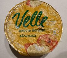 Velle овсяный йогурт Печеное яблоко