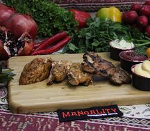 Шашлык из курицы без кости