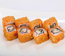 Горячий с нежным крабом
