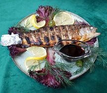 Форель жареная