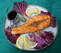 Семга жареная