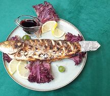 Сибас на углях