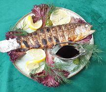 Форель на углях