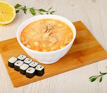 Том ям с курицей терияки