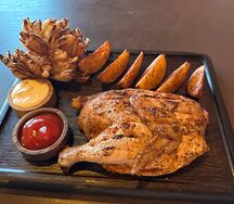 Цыпленок табака на мангале