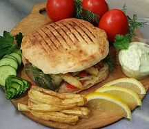 Шаурма в лепешке