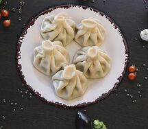 Хинкали из баранины жареные