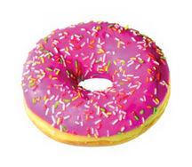 Донат клубничный