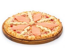 Пицца с лососем малая