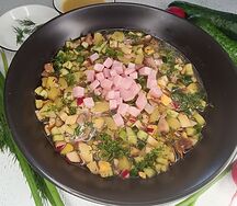 Окрошечка с ветчиной