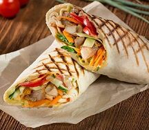 Шаурма куриная на углях