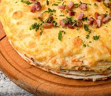 Пятиэтажная пицца Сырная с беконом