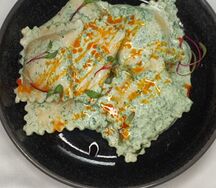 Равиоли Песто, Курица-грибы