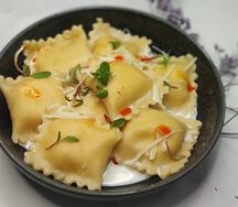 Равиоли с лососем