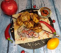 Шашлык из cвинoй шейки на лаваше