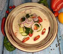 Салат Грузинский с ореховой заправкой