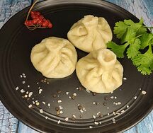 Хинкали с сыром и зеленью 