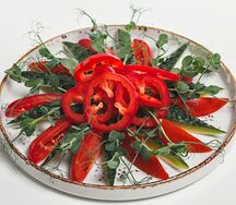 Овощная нарезка из свежих овощей