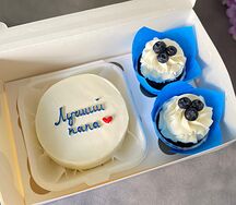 Бенто-торт и капкейки Лучший папа