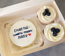 Бенто-торт и трайфлы в подарок папе