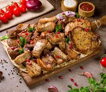 Ассорти шашлыков из cвинины