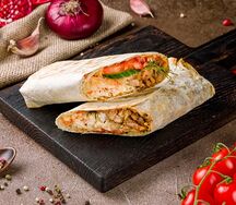 Шаурма на углях из свинины