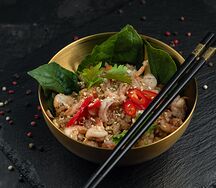 Жареный рис с креветкой