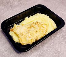 Треска с картофельным пюре средняя