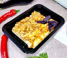 Фриттата с беконом и томатами маленькая