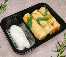 Блин с курицей и зеленью средний