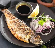 Сибас на углях