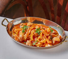 Паппарделле с креветками