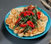 Гонконгская вафля с курицей Терияки