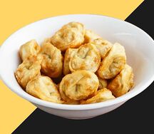 Пельмени куриные жареные