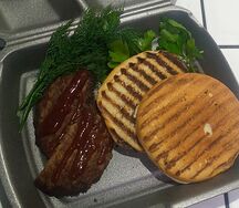 Обед с бифштексом