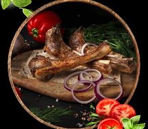 Шашлык из баранины на кости (каре)