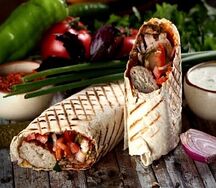 Ролл с люля из курицы