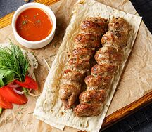 Люля-кебаб из свинины и говядины