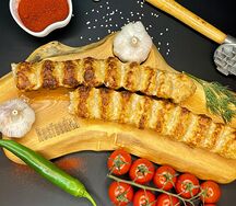 Люля-кебаб из курицы в лаваше