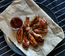 Крылья куриные в медово-горчичной заправке