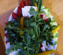 Букет из овощей и зелени