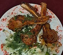Шашлык из бараньей корейки