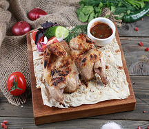 Шашлык из цыпленка на углях