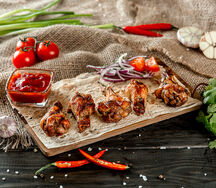 Шашлык из куриных крылышек